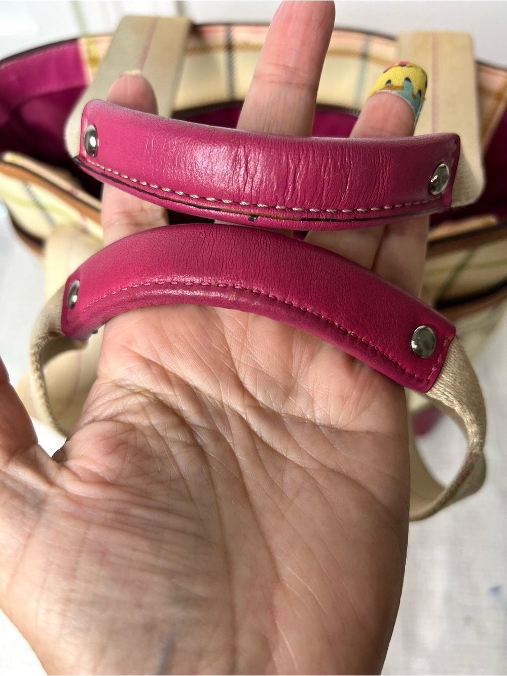 Coach Heritage Tattersall Tote Bag Plaid Pink Project Bag
F14790. - Picture 3 of 16